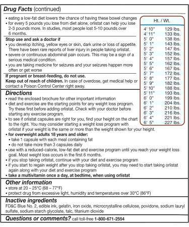 Alli Diet Weight Loss Supplement 60mg Capsules - 170 Count (1 Pack) - Buy Online on GoSupps.com