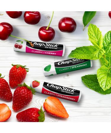ChapStick Lip Care Set Classic Collection 3-Pack Spearmint Cherry and Strawberry Lip Balm 0.15 Ea 0.15 Ounce (Pack of 3) - Buy Online on GoSupps.com