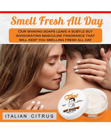 Mr. Fine 21C Shaving Soap XL 5oz Tub - Italian Citrus Fragrance - Premium Formula, Thicker than Cream - No Artificial Colors - Buy Online on GoSupps.com