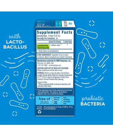 Mommy's Bliss Baby Probiotic Drops - Natural Relief for Gas, Constipation & Colic - 0.34 Fl Oz - Buy Online on GoSupps.com