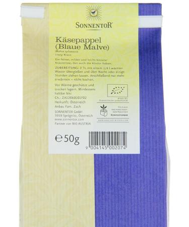 Sonnentor Organic Tea Cheeseweed (Blue Mallow) - Loose Pack of 2 x 50g | International Shipping Available - Buy Online on GoSupps.com