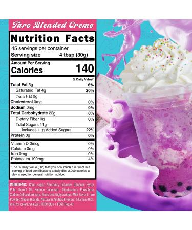 Taro Milk Tea Powder (45 Servings) - Bulk Format Bubble Tea Powder for Boba Shops - Buy Online on GoSupps.com