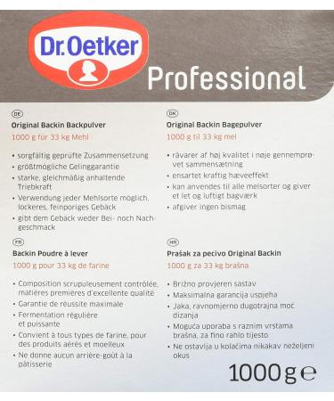 Dr. Oetker Professional Baking Powder - 1kg Pack | Original Quality for Perfect Baking - Buy Internationally - Buy Online on GoSupps.com