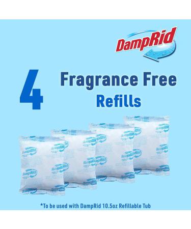 DampRid FG92 Moisture Absorber Refill - Easy-Refill System 4-10.5 oz Packages | Ideal for Home & Travel | International Shipping Available - Buy Online on GoSupps.com