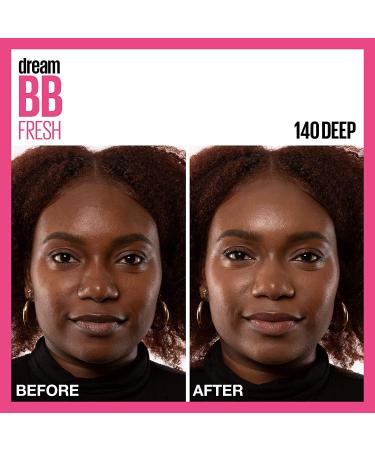 Maybelline Dream Fresh BB Cream - 8-in-1 Skin Perfector with SPF 30, Oil-Free, Deep Tint, 1 Fl Oz - Buy Online on GoSupps.com