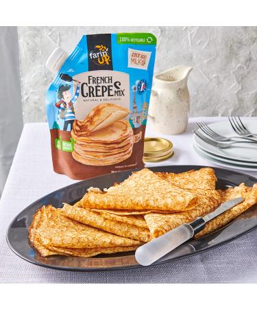 French Crepes Mix 16oz Pack - Just Add Milk - Resealable & 100% Recyclable - Buy Online on GoSupps.com