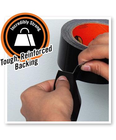 Gorilla Black Duct Tape  1.88" x 12 yd  Black  (Pack of 2) Black 2 Pack - Buy Online on GoSupps.com