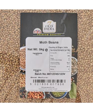 Old India Moth Beans 5kg - Premium Quality Moth Beans for Cooking & Baking - Buy Online on GoSupps.com