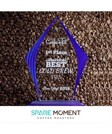 Spare Moment Cold Brew Coarse Ground Coffee Bean - 2019 1st Place Winner - Medium Roast Cold Brew Blend, 100% Arabica - 12oz Bag - Brooklyn Small Batch Roast - Buy Online on GoSupps.com