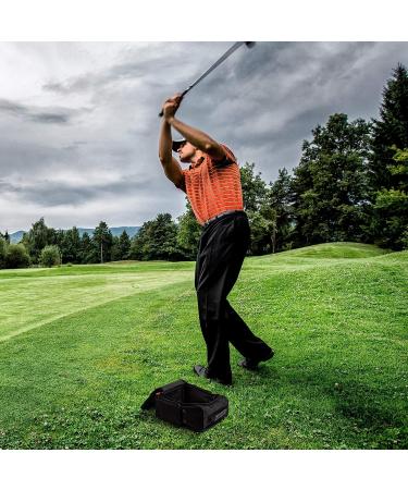 Fitdom Tactical Golf Shoe Bag - Black Zippered Carrier with Ventilation & Pockets - Buy Online on GoSupps.com