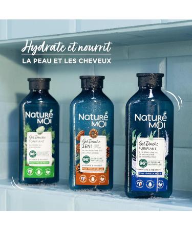  Natur moi Natur Moi - Shower Gel For Men Toning - Moisturizes and Nourishes - All Skin Types - Organic Cedar - 96% Natural Origin - Biodegradable Formula - Recycled Bottle - 250ml - Made in France - Buy Online on GoSupps.com
