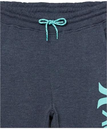 Hurley Boys' Navy Heather Fleece Jogger Pants - Size Large - Buy Online on GoSupps.com