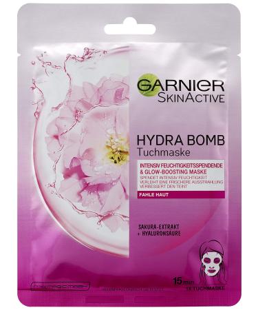 Garnier SkinActive Hydra Bomb Sheet Mask Sakura Extract Pack of 5 (5 x 32 g)