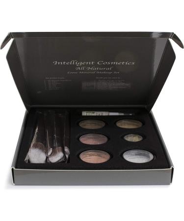 Mineral Makeup Set/Kit 17 Piece - Loose Powder Minerals COMPLETE SET - 2 Shades Foundation Setting Veil Bronzer Highlighter Concealer Primer & Professional Brush Set (Medium & Medium Beige) - Buy Online on GoSupps.com
