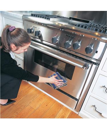 E-Cloth Stovetop Cleaner - Reusable Microfiber Cleaning Cloth for Ovens & Glass Tops - 100 Wash Guarantee, Blue & Gray - Buy Online on GoSupps.com