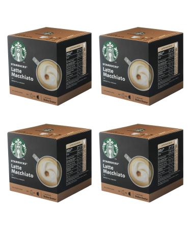 Starbucks Nescafé Dolce Gusto Latte Macchiato Pack of 4 boxes of 12 coffee capsules