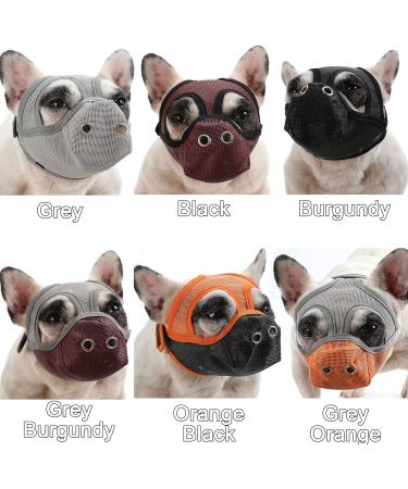 ranzivoo Dog Muzzle Breathable Mesh for Short Snout Dogs Biting Barking Small Black - Buy Online on GoSupps.com