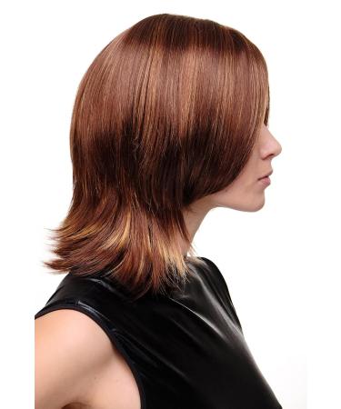 WIG ME UP Sexy Medium Length Brown Blonde Streaked Wig for Women - GFW1867-33H27C | International Shipping Available - Buy Online on GoSupps.com