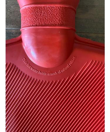 Vagabond Bags Ltd 2L Red Ribbed Hot Water Bottle - Medium Size - Buy Online on GoSupps.com