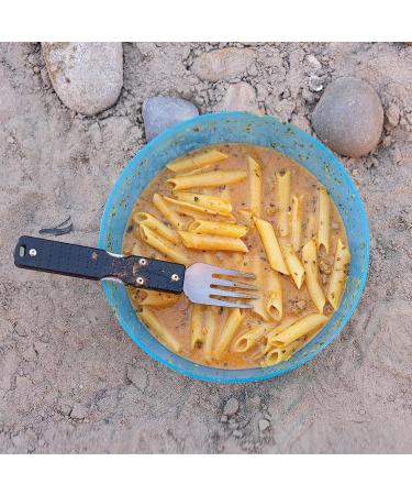 Sun Company Zero Bowls - 4-Pack Nesting Bowls with Water-Tight Lid for Camping | Dishwasher-Safe Travel Mess Kit | Blue Ice - Buy Online on GoSupps.com