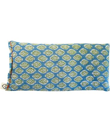 Peacegoods Lavender Eye Pillow (Pack of 8) - Weighted & Scented for Yoga, Relaxation, Sleep | USA Made Cotton, Aromatherapy - Leaf Pattern - Buy Online on GoSupps.com