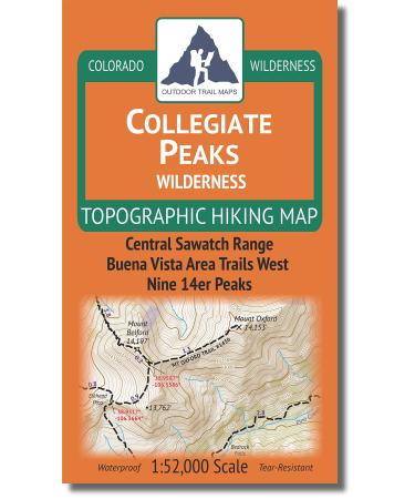 Collegiate Peaks Wilderness - Colorado Topographic Hiking Map (2018)