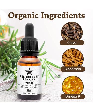 Goodbye Yeast Essential Oil Serum - USA Made Yeast Infection Treatment (15ml) - For Women and Men - 0.50 Fl Oz - Buy Online on GoSupps.com
