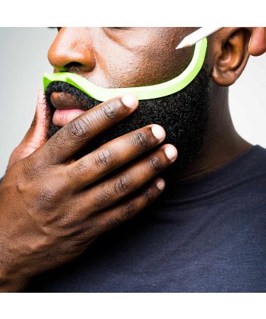 Brink: The Clean Edge Generation 2 - Beard Shaping Tool, Beard Shaper, Beard Guide, Beard Outline Stencil (90mm Barber Pencil Included) - Buy Online on GoSupps.com