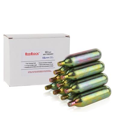 RedRock Unthreaded 16 Gram CO2 Cartridges - 10 Pack
