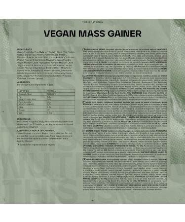 Vegan Mass Gainer Protein Powder Chocolate Peanut 2.5kg - Bulk Size for Muscle Building - Buy Online on GoSupps.com