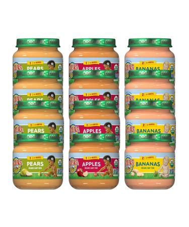 Earth's Best Organic Stage 1 Baby Food, Fruit Jars Variety Pack, 4 oz (Pack of 12) - Buy Online on GoSupps.com