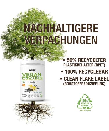 Weider Vegan Protein 750g - Vanilla Flavor | 23g Protein/Dose | Gluten-Free Sugar-Free B12 & Stevia Eco-Friendly Packaging - Buy Online on GoSupps.com