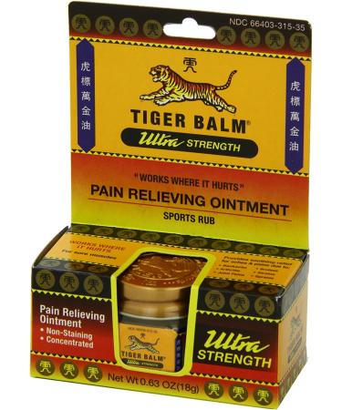 Buy Tiger Balm Ultra Strength 0.63 oz (Pack of 2) â€“ Fast Pain Relief & Muscle Care - Buy Online on GoSupps.com
