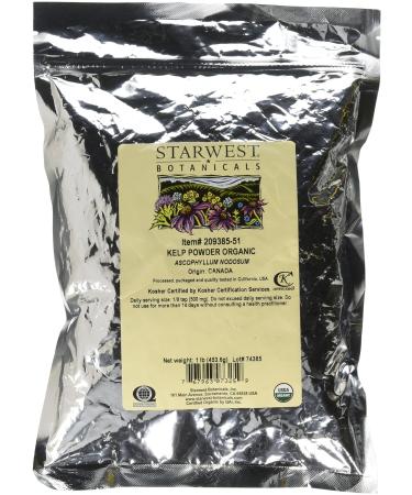 Starwest Botanicals Organic Kelp Powder 1 lb (453.6 g)