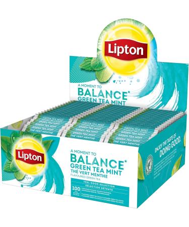 UNILEVER FRANCE GMS Lipton Feel Good Selection Tea mint green soft and fresh Rainforest Alliance label 100 bags - Buy Online on GoSupps.com