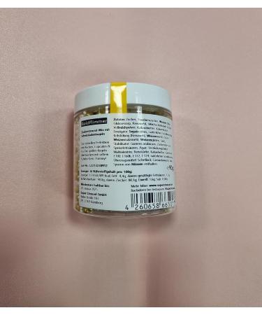 Super Sprinkle Gold Flicker Glitter Sugar Ball Mix | Edible Cake Decorations for Christmas & Spring | Perfect for Biscuit & Cake Decor | 90g Tortendendeco - Buy Online on GoSupps.com