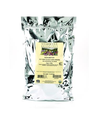 Starwest Botanicals Organic Cured Fo-ti Root Slices 1 Pound