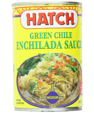 Hatch Green Chile Enchilada Sauce, Medium, 15 Ounce (Pack of 12)
