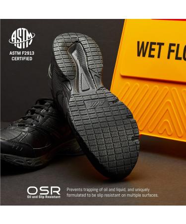 Avia Avi-Union II Non Slip Shoes for Men - Slip Resistant Comfort Work Shoes | Available in Black or White | Medium Wide or Extra Wide Sizes 13 - Buy Online on GoSupps.com