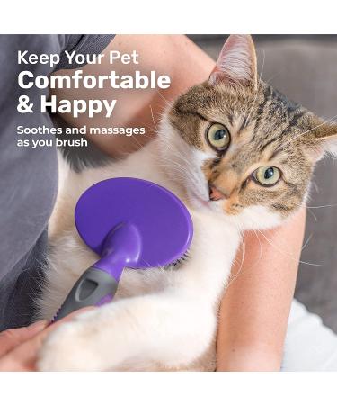 Hertzko Soft Pet Brush for Dogs & Cats - Deshedding Tool for Grooming Long & Short Haired Pets - Buy Online on GoSupps.com