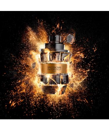 Viktor&Rolf - Spicebomb Eau de Toilette Extreme Mens Cologne Gift Set - Woody & Spicy - Cologne for Men - With Notes of Citrus & Tobacco - 3 Fl Oz & 0.33 Fl Oz - Buy Online on GoSupps.com