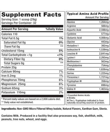 About Time Whey Isolate Protein - Non-GMO All Natural Gluten/Lactose Free 24g Protein per Serving (Vanilla 2 lbs) - Buy Internationally - Buy Online on GoSupps.com