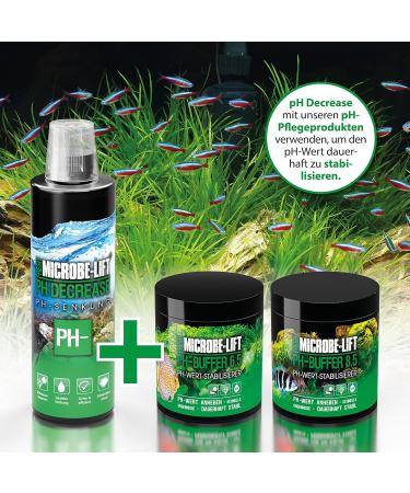 Microbe-Lift pH Decrease 473ml - Fast & Safe Freshwater Aquarium pH Reduction with Electrolytes - Black 16oz - Buy Online on GoSupps.com