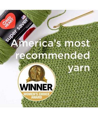 Red Heart Super Saver Light Sage Yarn - 3 Pack, 198g/7oz, Acrylic, 4 Medium, 364 Yards - Knitting/Crochet Solid Color - Buy Online on GoSupps.com