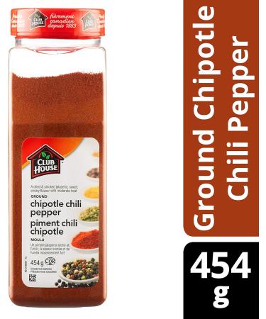 Club House Quality Natural Herbs and Spices Ground Chipotle Chili Pepper 454g - Buy Online on GoSupps.com