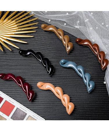 6 Pieces Banana Hair Clips Hair Comb Claw Set for Thick & Medium Hair - 4.13 Inch - Available in 6 Colors - Buy Online on GoSupps.com