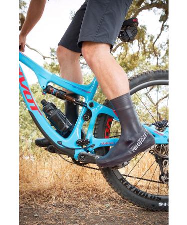VeloToze Tall Gravel Shoe Cover - MTB Overshoes for Cycling Shoes - Rain Protection for Gravel Trails and Mountain Bike Rides (Large, Black) - Buy Online on GoSupps.com