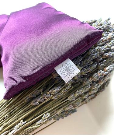 Zen Nation Lavender and Flaxseed Yoga Eye Pillow with Washable Cover - Natural Aromatherapy for Relaxation, Sleep, and Stress Relief - Buy Online on GoSupps.com