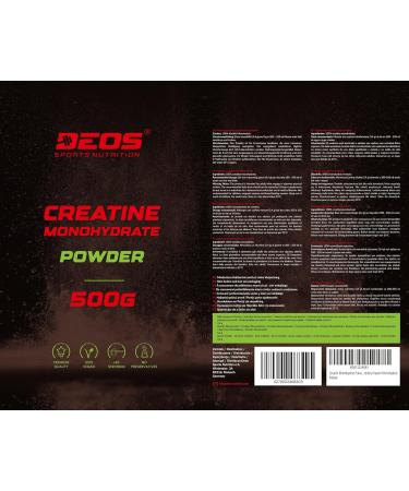 Buy Pure Creatine Monohydrate Powder 500g - High-Dose Vegan Additive-Free Lab-Tested - Optimize Performance! - Buy Online on GoSupps.com