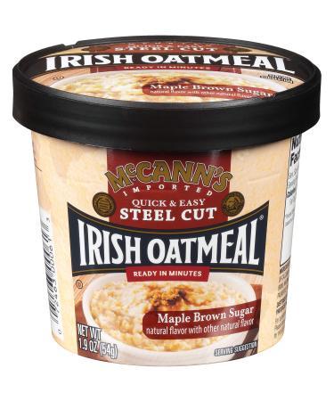 McCann's Instant Oatmeal Cup, Maple Brown Sugar, 1.9 Ounce (Pack of 12)